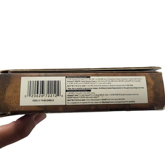 World of Warcraft Original Box PC Windows Mac Game Blizzard 2004 5 Discs - Picture 6 of 16